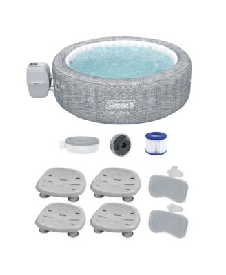 Coleman Saluspa Sicily AirJet Hot Tub and 4 Saluspa Pool/Spa Seat and 2 Pillows