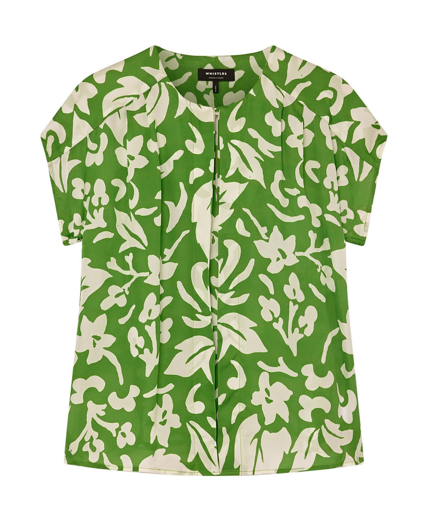 Women's Floral Keyhole Blouse