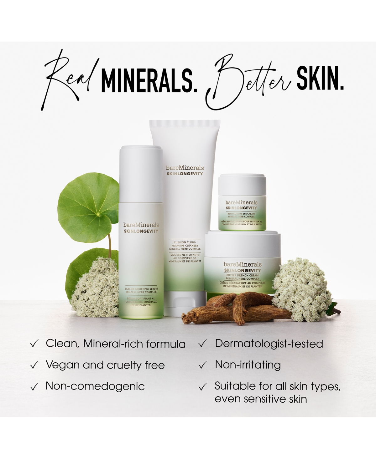 bareMinerals Skinlongevity Nourishing Barrier Boosting Serum, 3.3 oz.