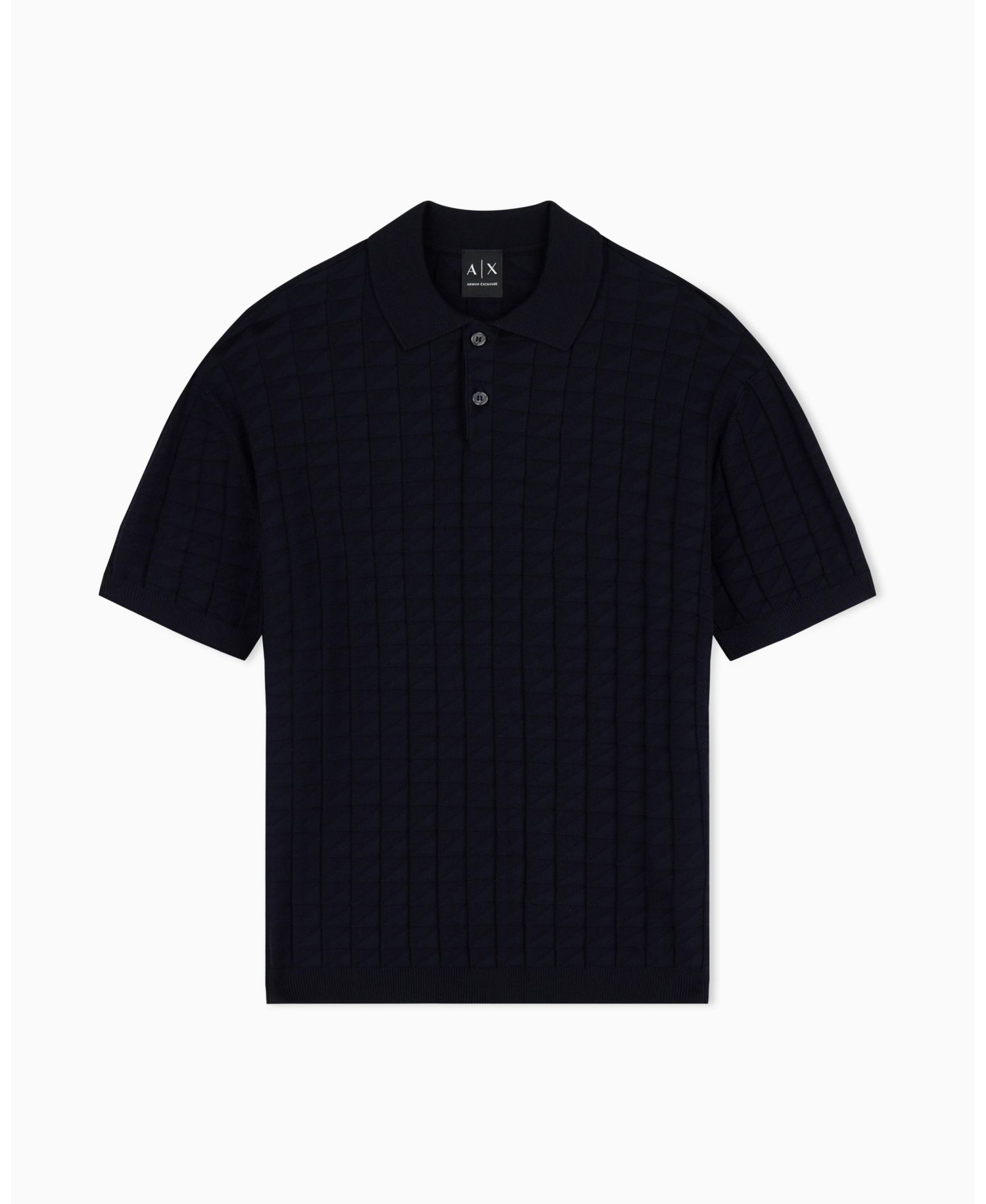 Men's Viscose Grid Polo Shirt