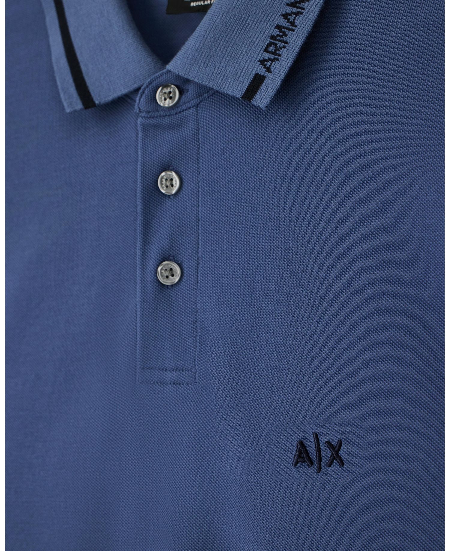 Men's Pique Tipping Wording Polo Shirt