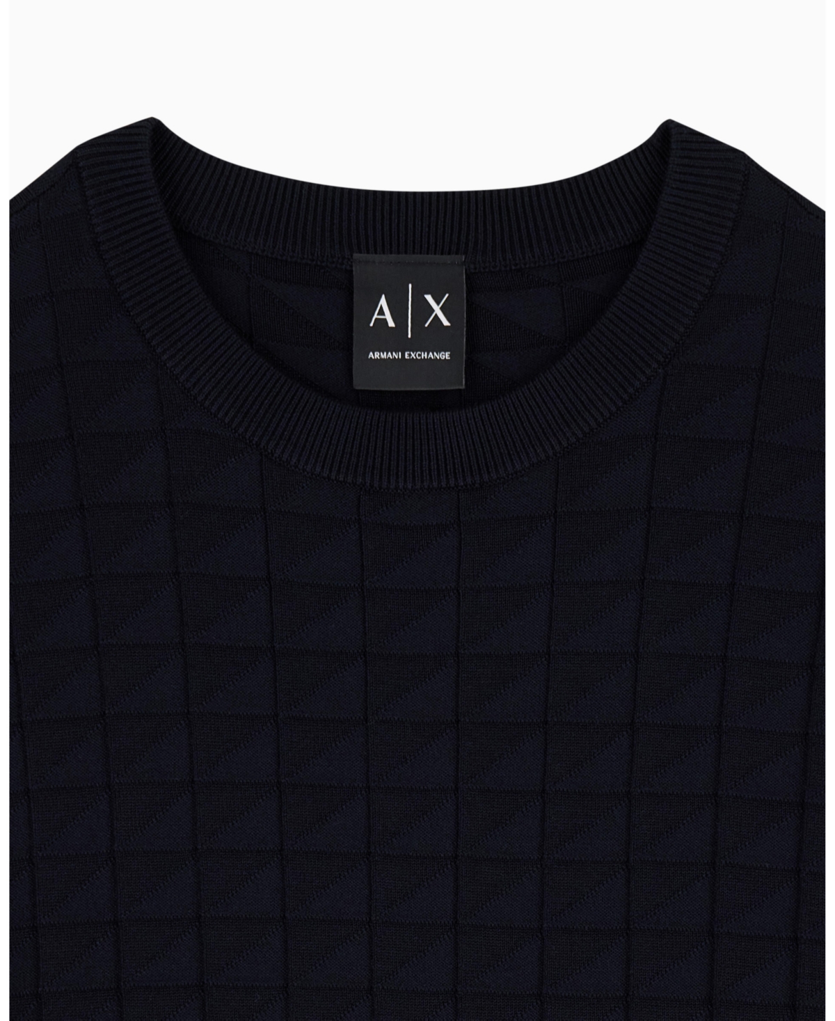 A|X Armani Exchange Men's Viscose Grid T-Shirt