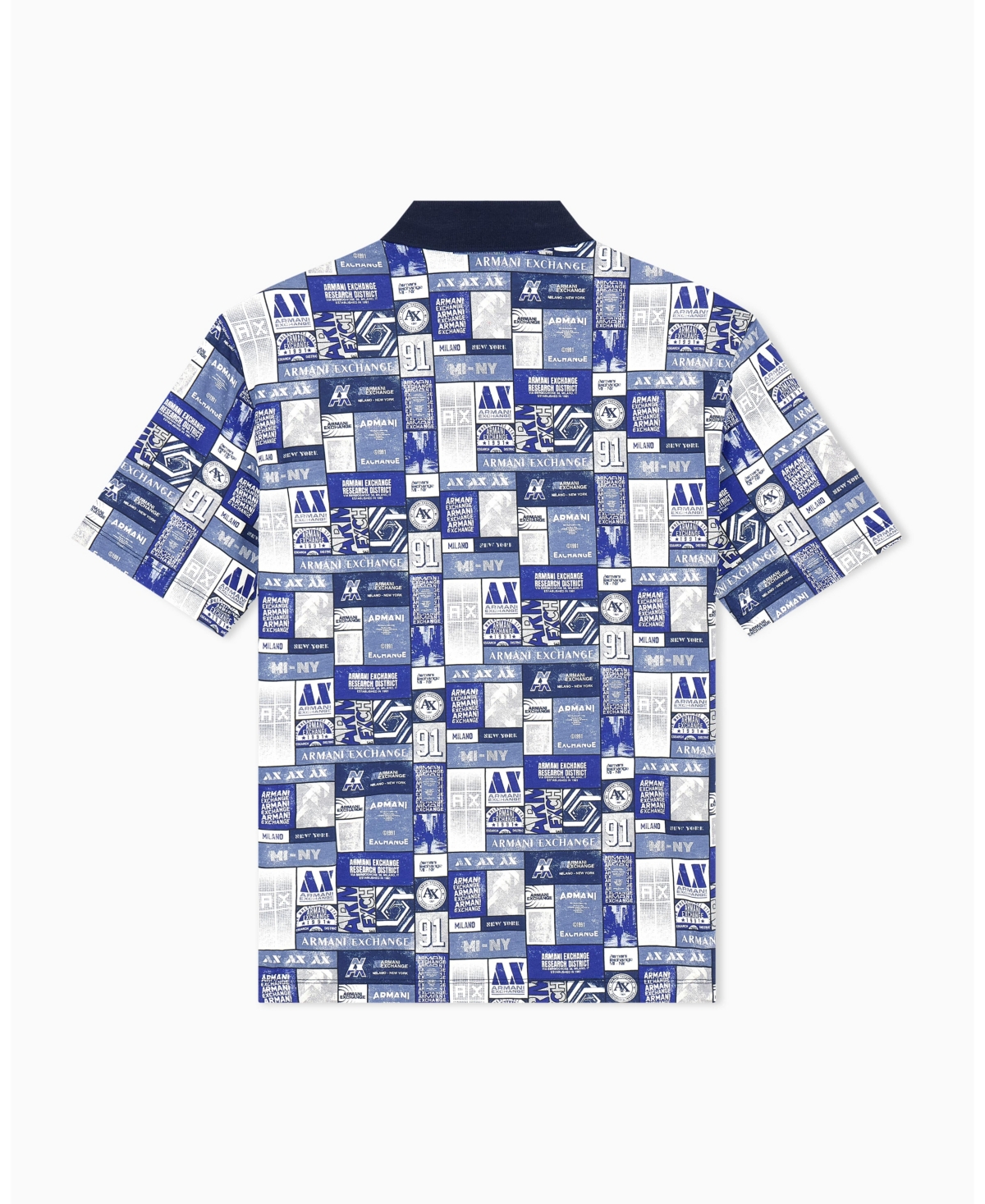 A|X Armani Exchange Men's Collage Logo Polo Shirt