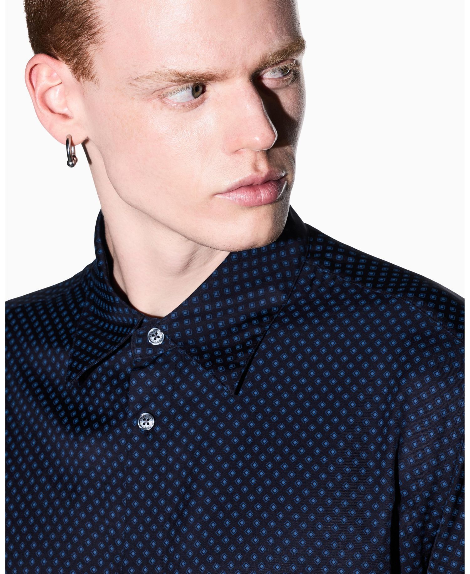 Men's Viscose All Over Logo Woven Shirt