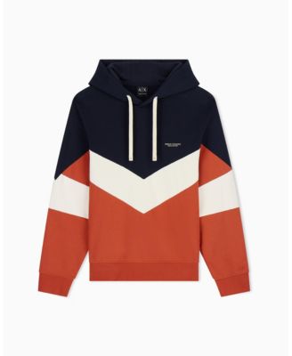 Men's Chevron Color Block Hoodie