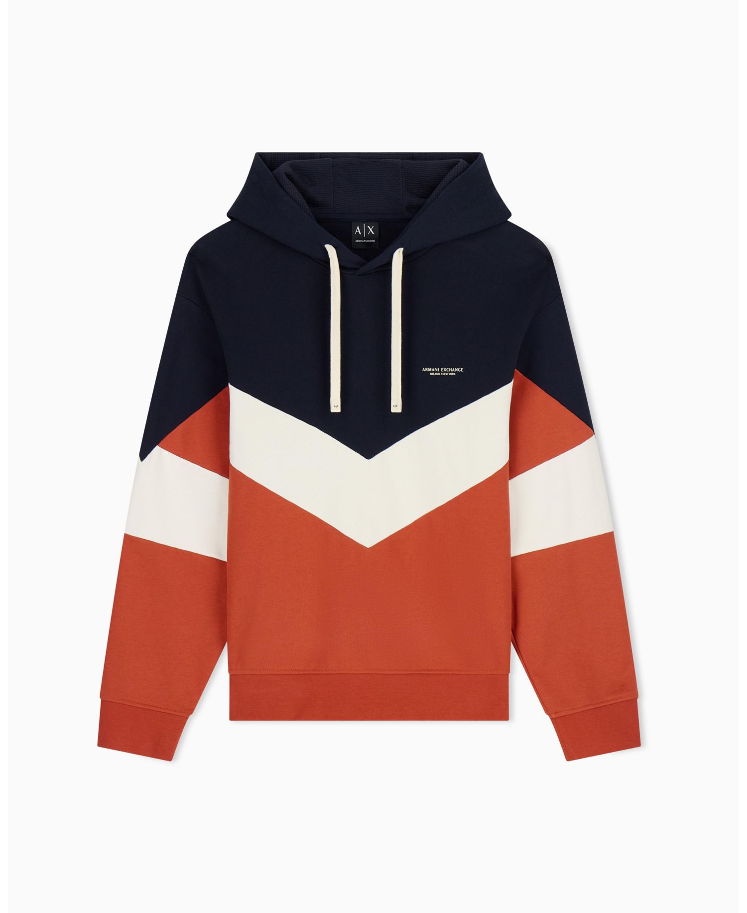 Men's Chevron Color Block Hoodie