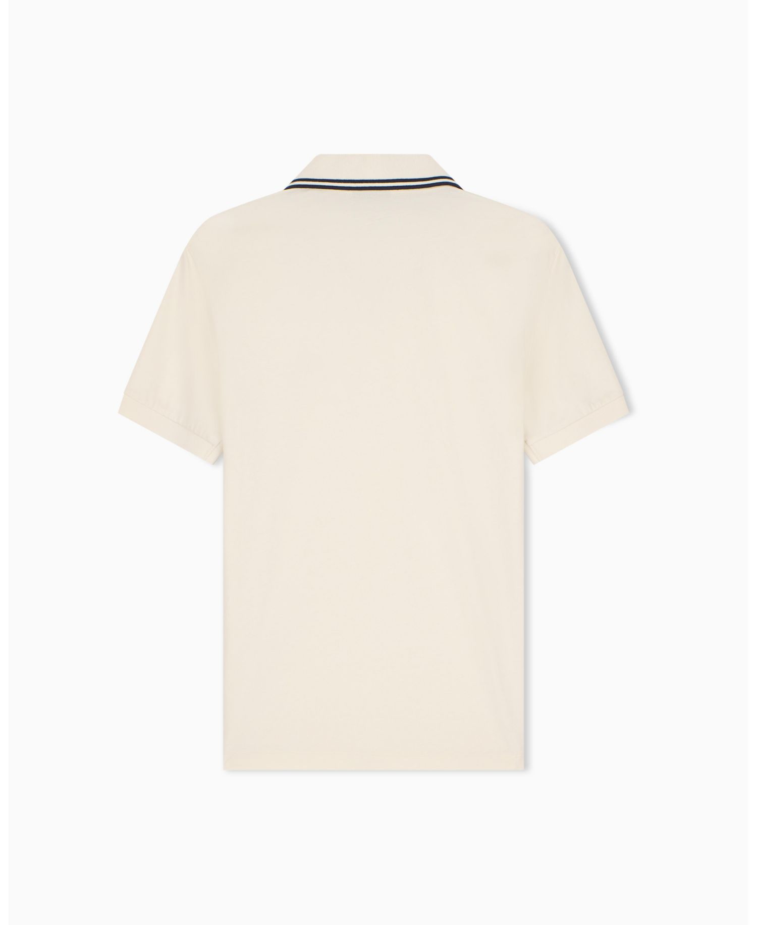 Men's Mercerized Tipping Johnny Collar Polo Shirt