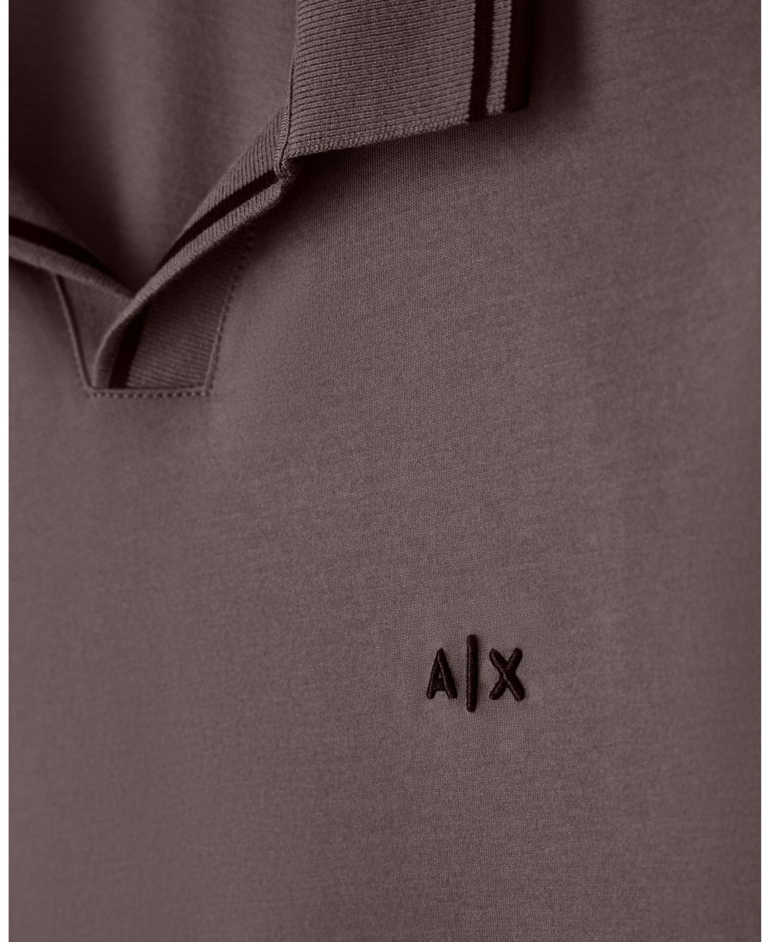 Men's Mercerized Tipping Johnny Collar Polo Shirt