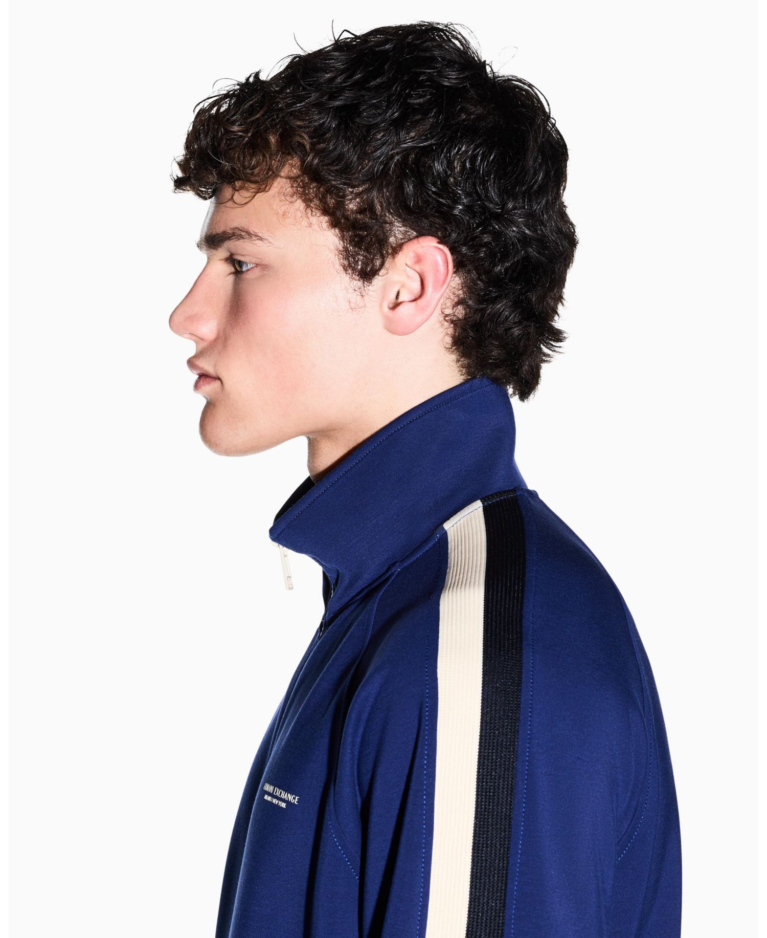 Men's Full Zip Taping Modal Jacket