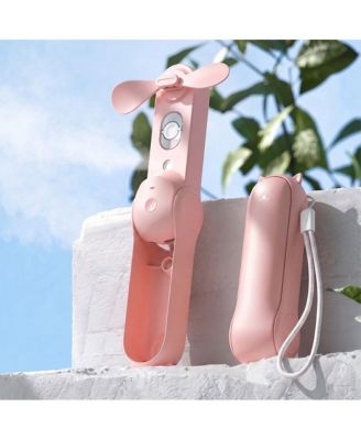 Misting Fan Portable Rechargeable, Mini Spray Water Mist, Handheld Fold Fans Kids Women Portable Fans For Travel, Outdoors, Hiking
