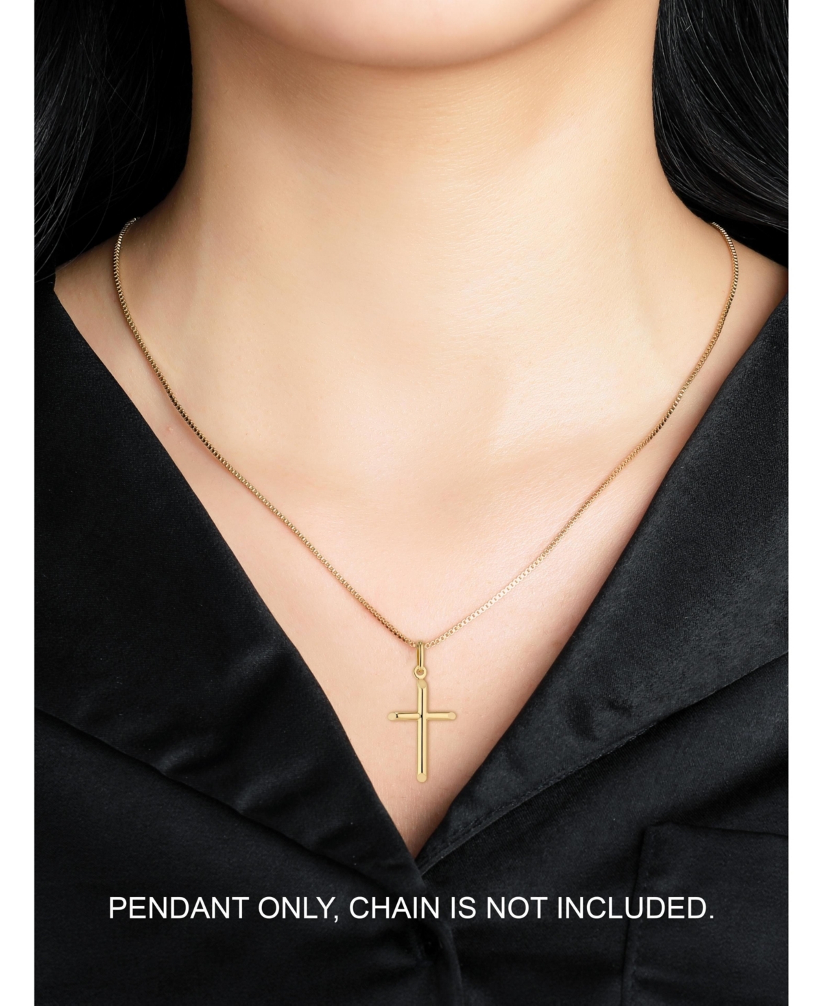 Devata Cross Pendant in 14K Gold