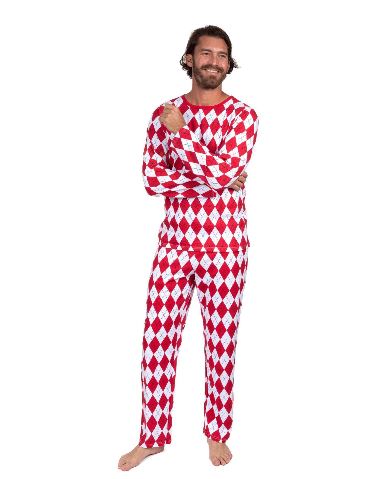 Красный & Белый Argyle