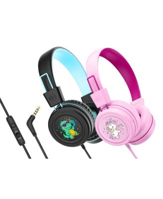 KidJamz KJ55AUX 3.5mm Safe Listening Kid's Headphones with Headset