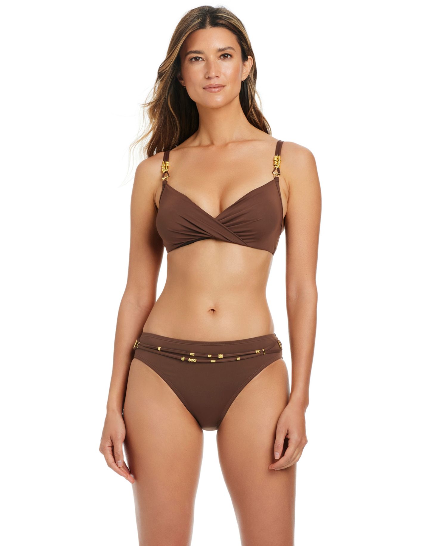 Women's Belted Hipster Swim Bottoms