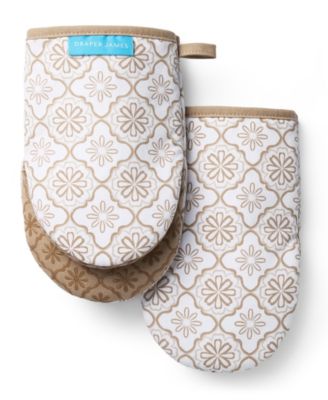 Allover Geo Floral Mini 2-Pack Oven Mitts