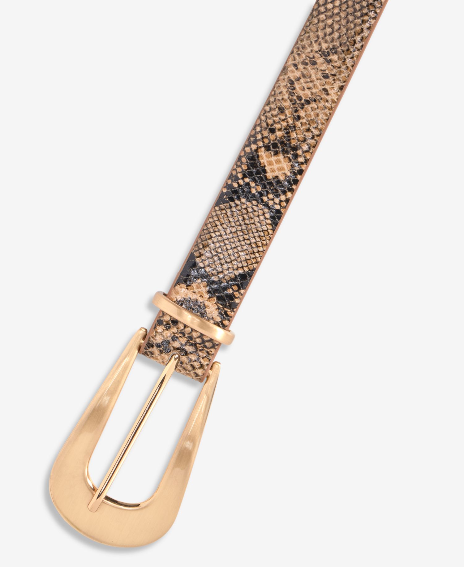 Animal-Print 3-Piece Hardware Belt
