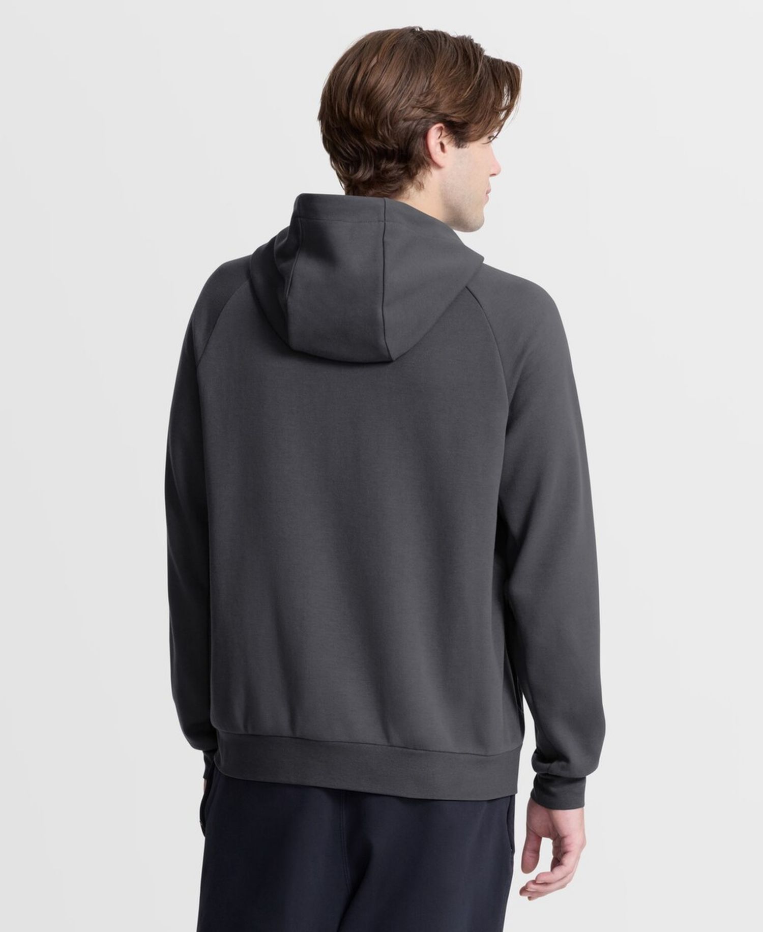 Men's Anthracite New York Mets Authentic Collection Player Raglan Dri-FIT Full-Zip Hoodie