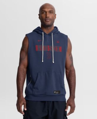 Men's Navy Boston Red Sox Authentic Collection Standard Issue Dri-FIT Sleeveless Hoodie