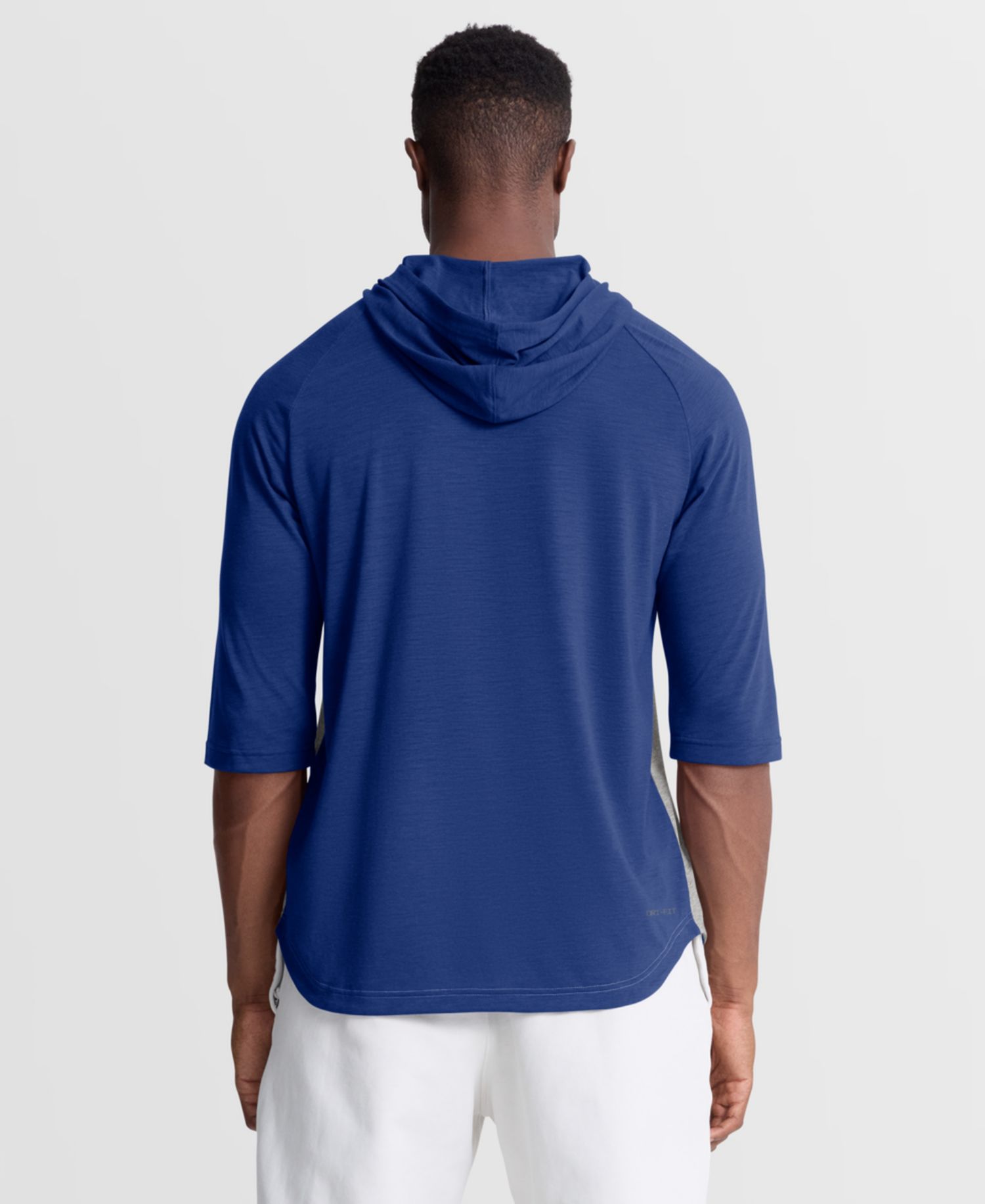 Men's Gray New York Mets Authentic Collection Flux Dri-FIT Raglan 3/4-Sleeve Hoodie