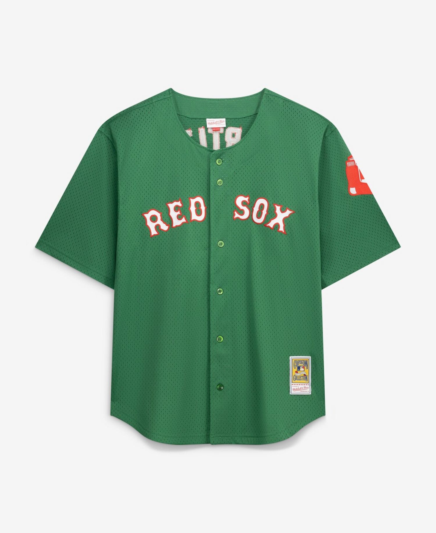 Men's David Ortiz Kelly Green Boston Red Sox Big & Tall Cooperstown Collection Mesh Batting Practice Jersey
