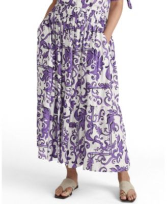 Women's Plus Size Tosca Linen Maxi Skirt