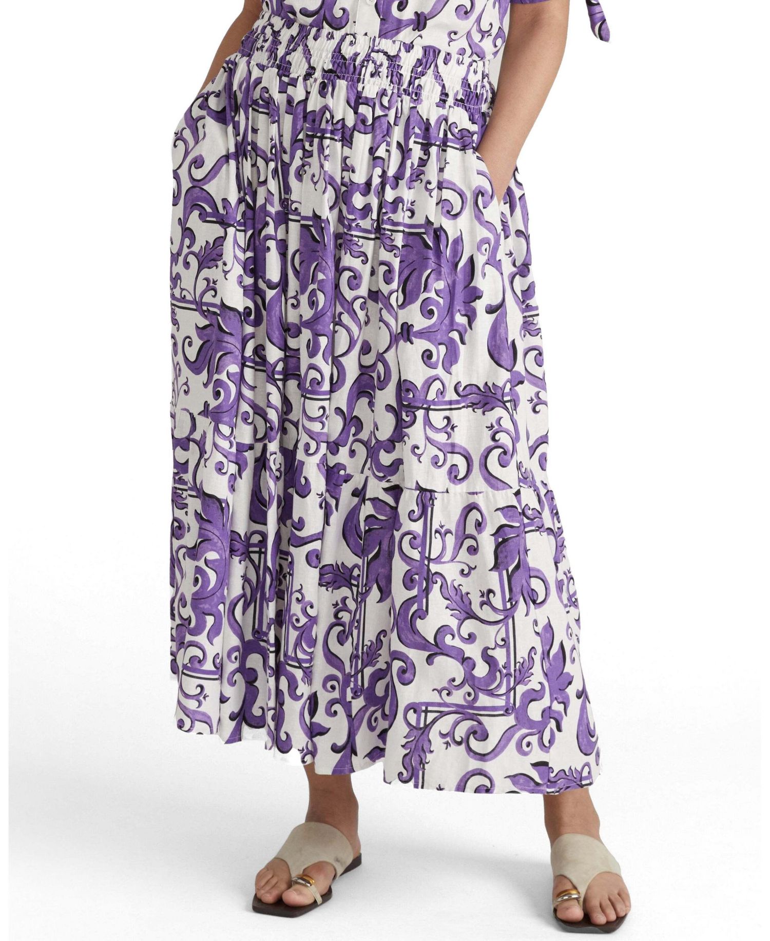 Women's Plus Size Tosca Linen Maxi Skirt