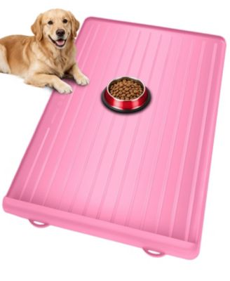 Large Waterproof Pet Feeding Mat with Collection Pocket Anti Slip Bite Resistant