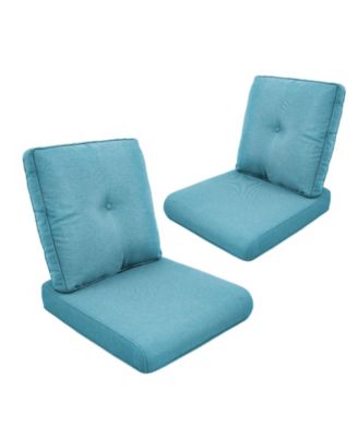Outdoor Cushions for Patio Furniture,Outdoor Seat Cushion Set 22 x 25 x 4Inch,Waterproof and Fade Resistant Outdoor Chair Cushions,2 Pair