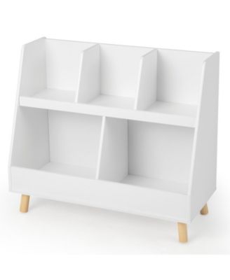 5-Cube Kids Bookshelf and Toy Organizer with Anti-Tipping Kit