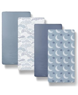 Soft Cloud 4-Pack Fitted Bassinet Sheets
