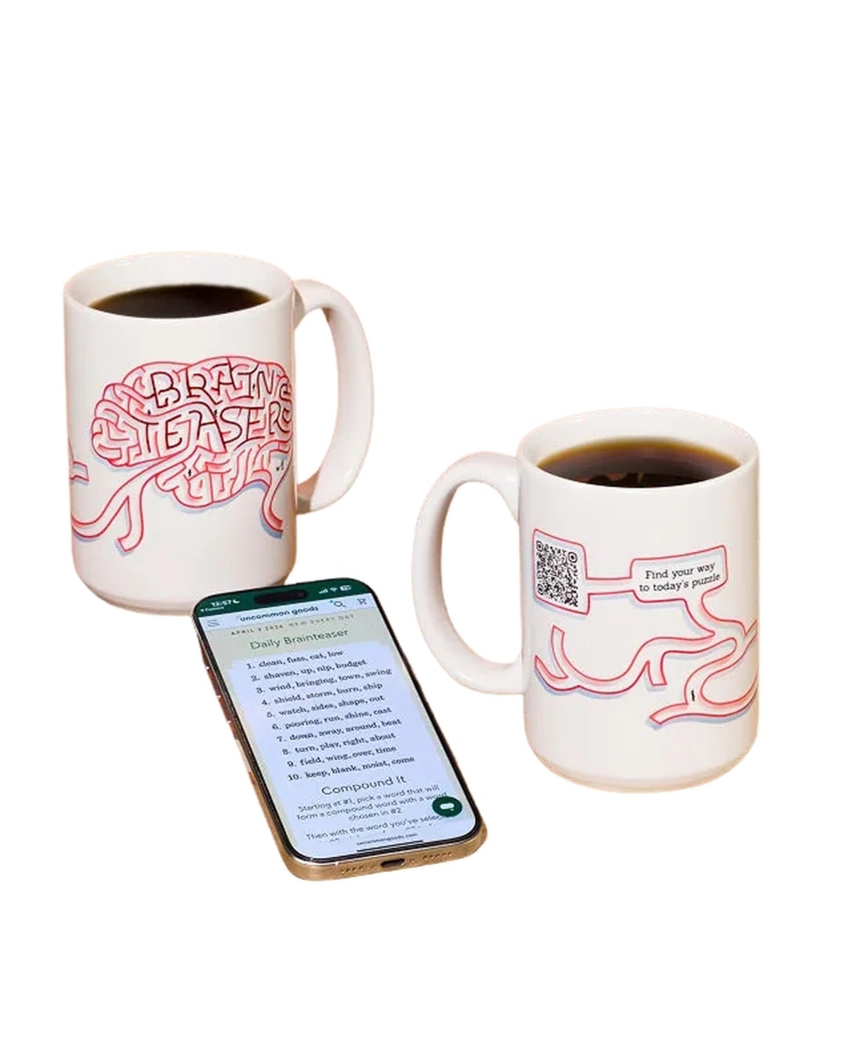 Uncommon Goods Brainteasers Interactive Qr Mug