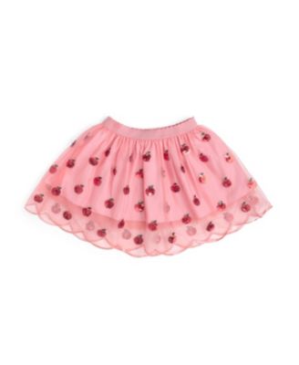 Little Girls Apple Sequin Scalloped Tutu Skirt