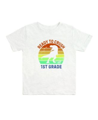 Little Boys Ready to Crush First Grade Short Sleeve T-Shirt