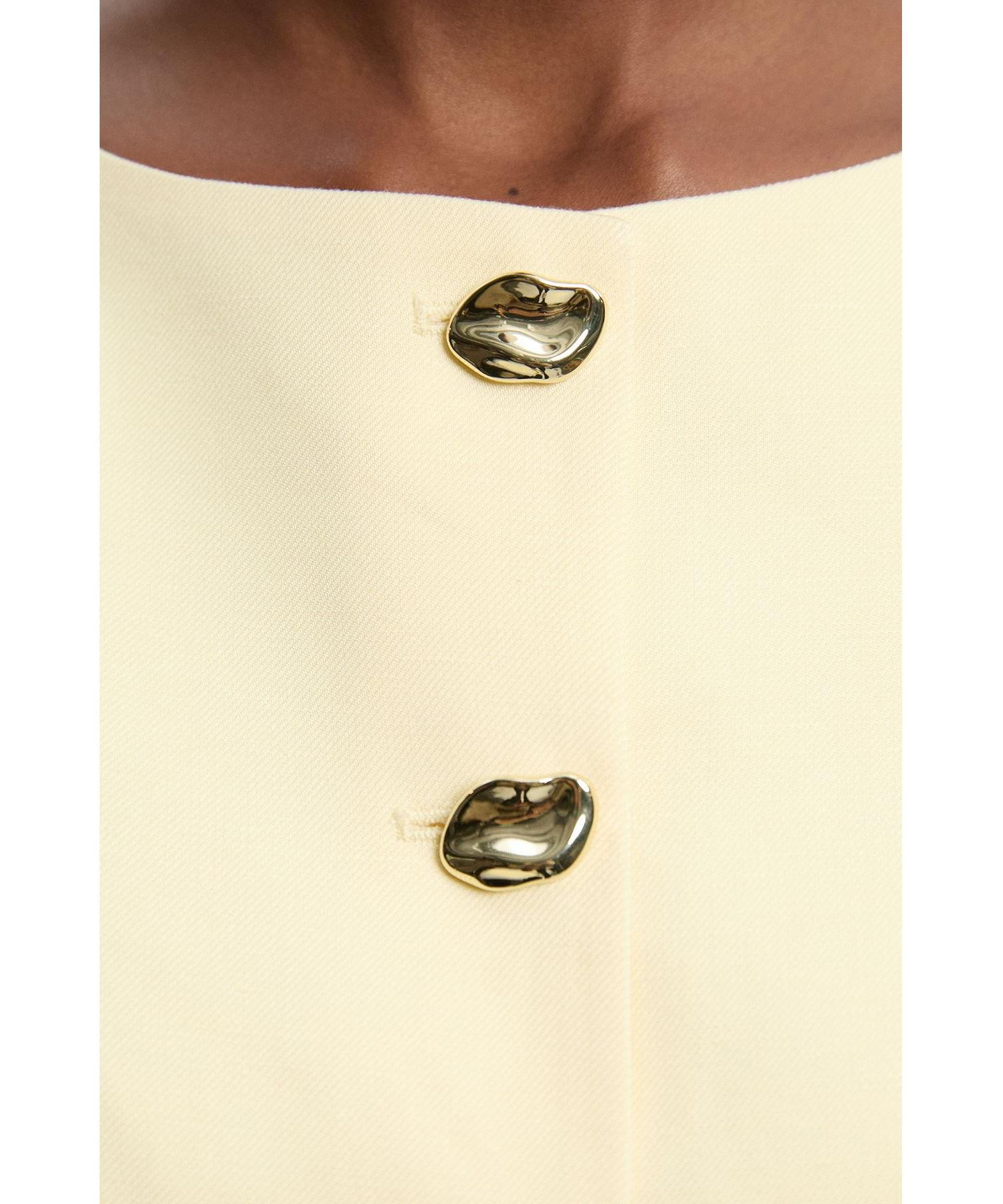 Women's Round Neck Button Waistcoat