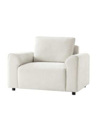 Bernice Modern Oversized Armchair with Removable Back Cushion