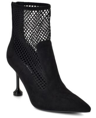 Women's Goane Fishnet Stiletto Dress Booties