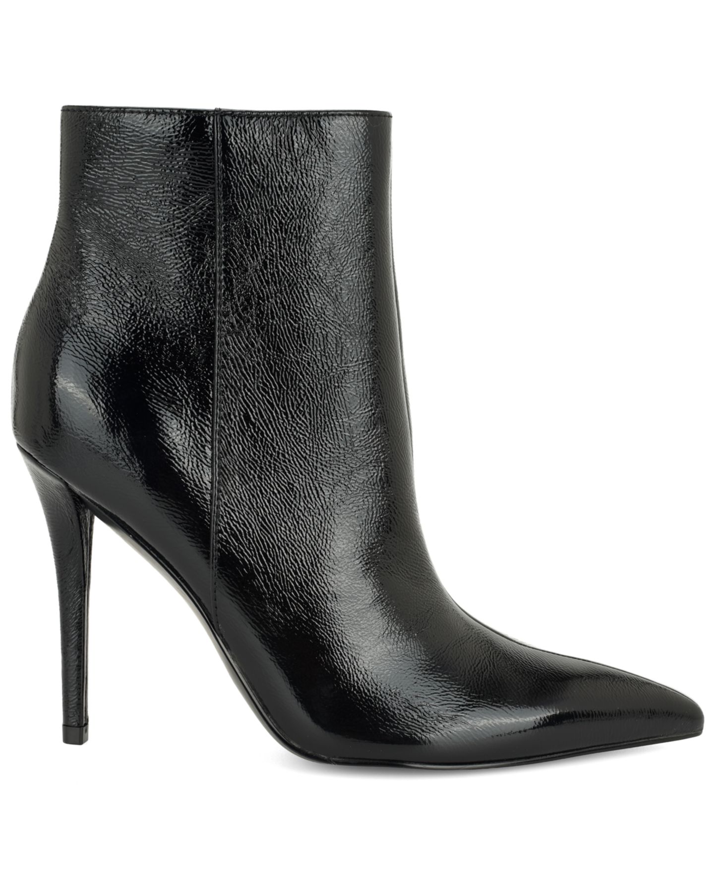 Женские ботинки Nine West Carson Ankle Stiletto Dress Booties, цвет: Чёрный кожаный — фото 2