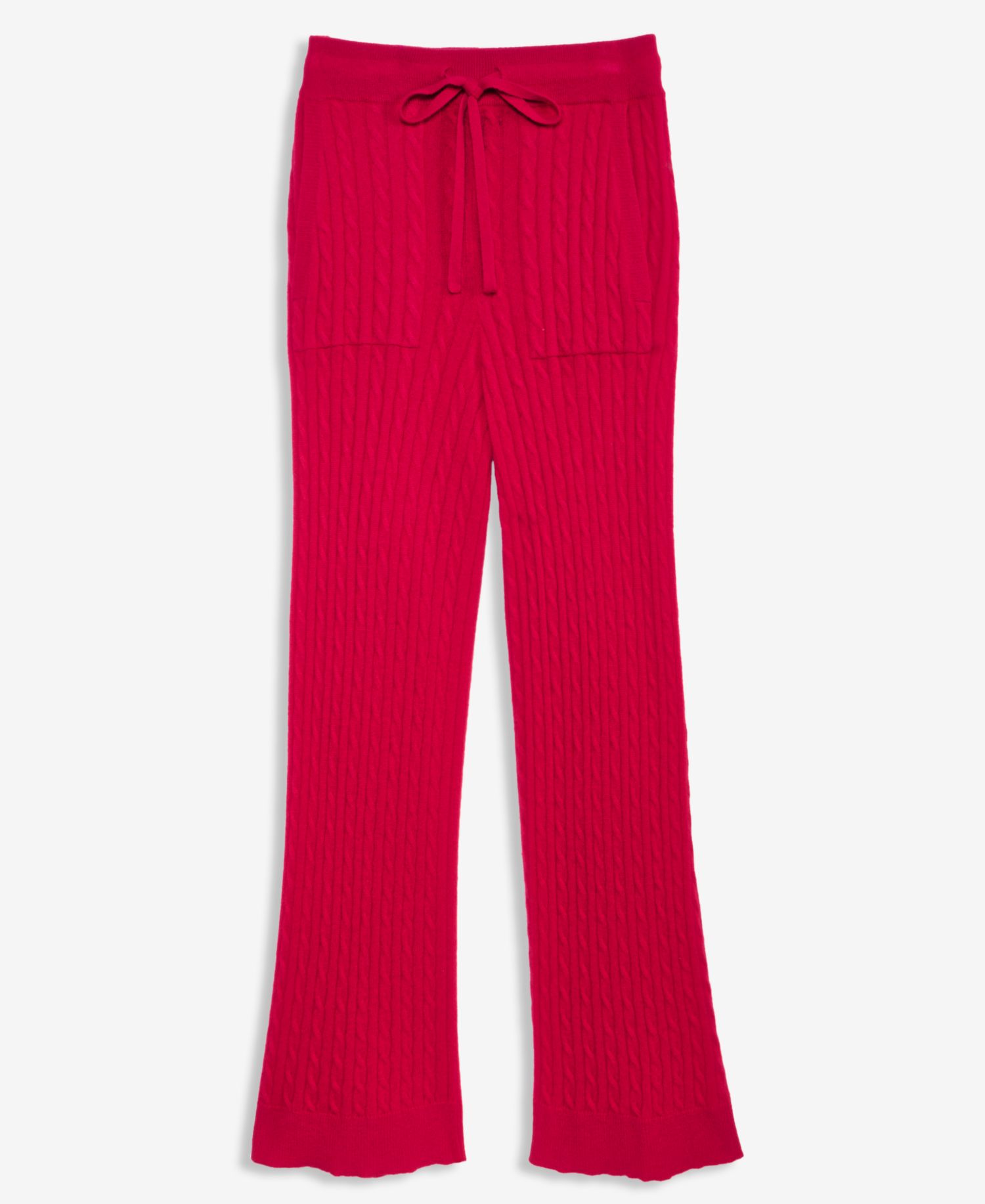 Women's Cable-Knit Wide-Leg Pants
