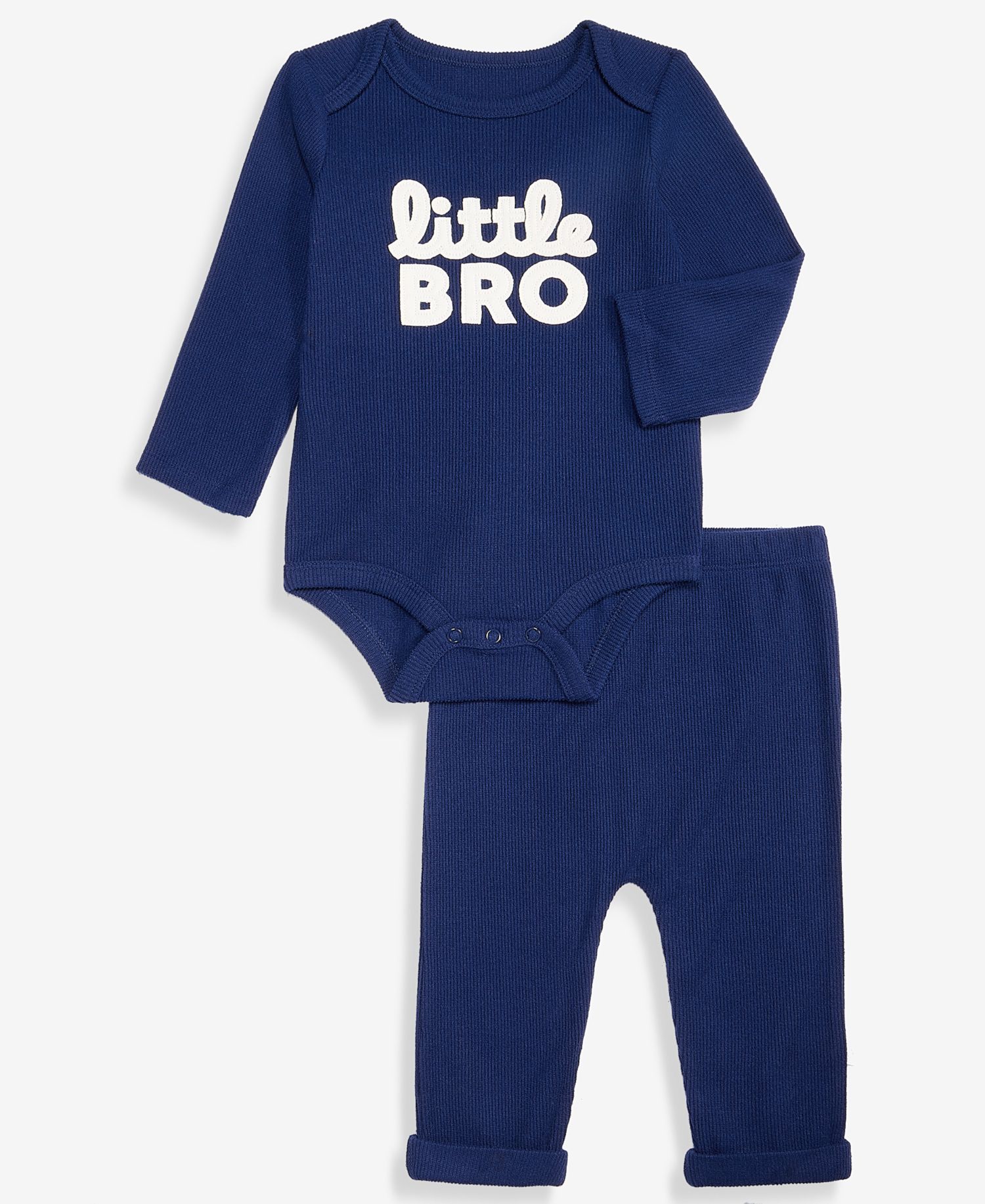 Baby Boys' Little Bro Bodysuit & Pants, 2-Piece Set