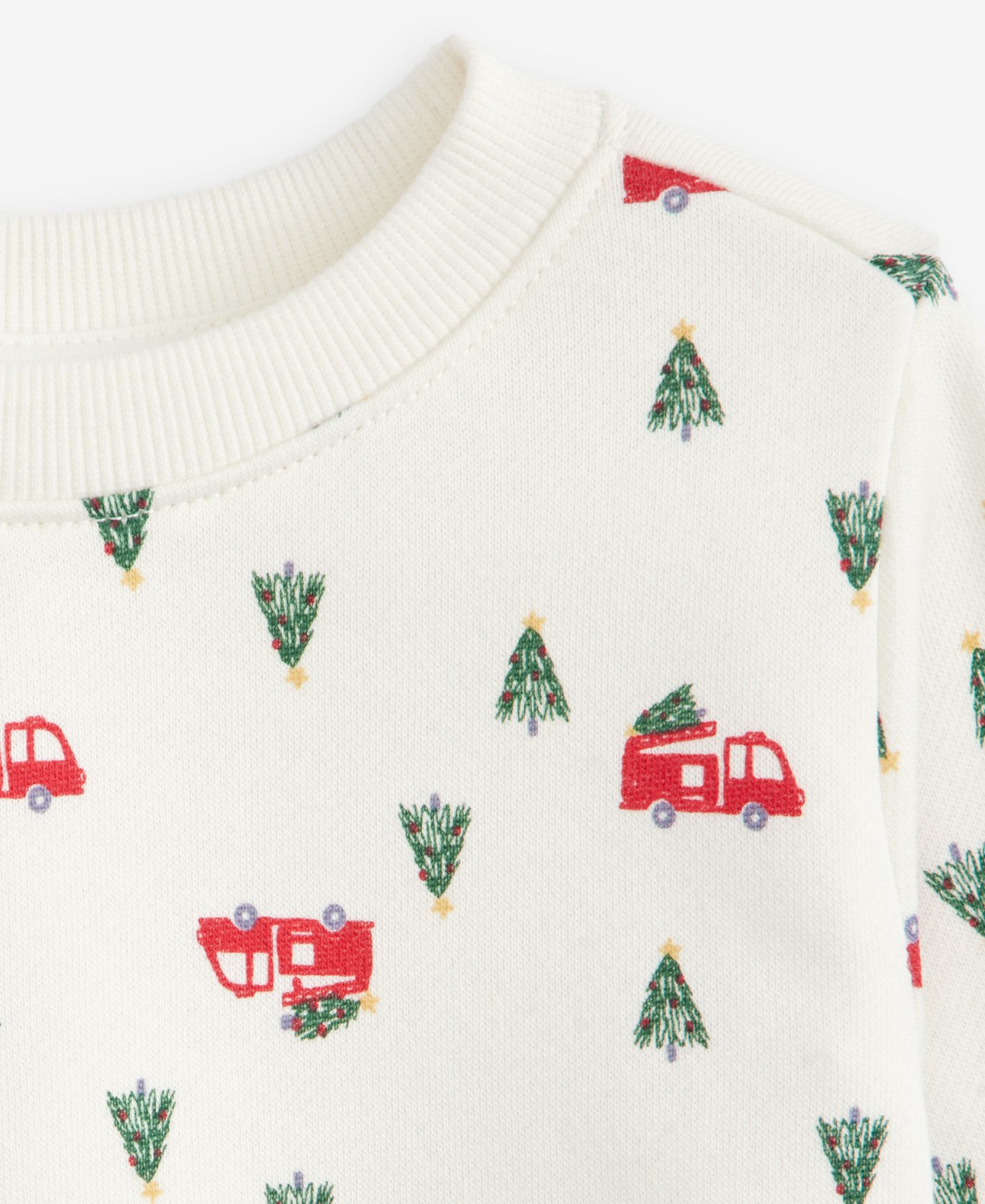 Толстовка First Impressions Mix & Match Long-Sleeve Holiday Firetrucks для мальчиков-малышей — фото 3