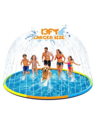 157" Splash Pad Sprinkler Play Mat Dogs Pets Outdoor Foldable Summer