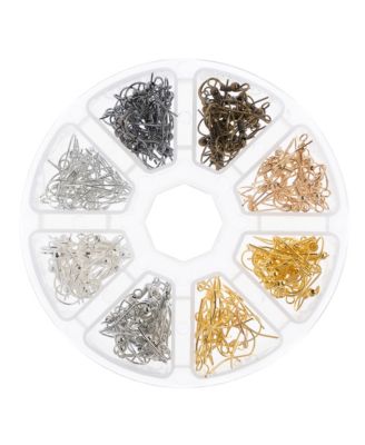 8-Slot Ear Wires Jewelry Findings Kit Assortment, 240pcs