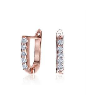 Clear Cubic Zirconia Extra Mini Hoop Earrings