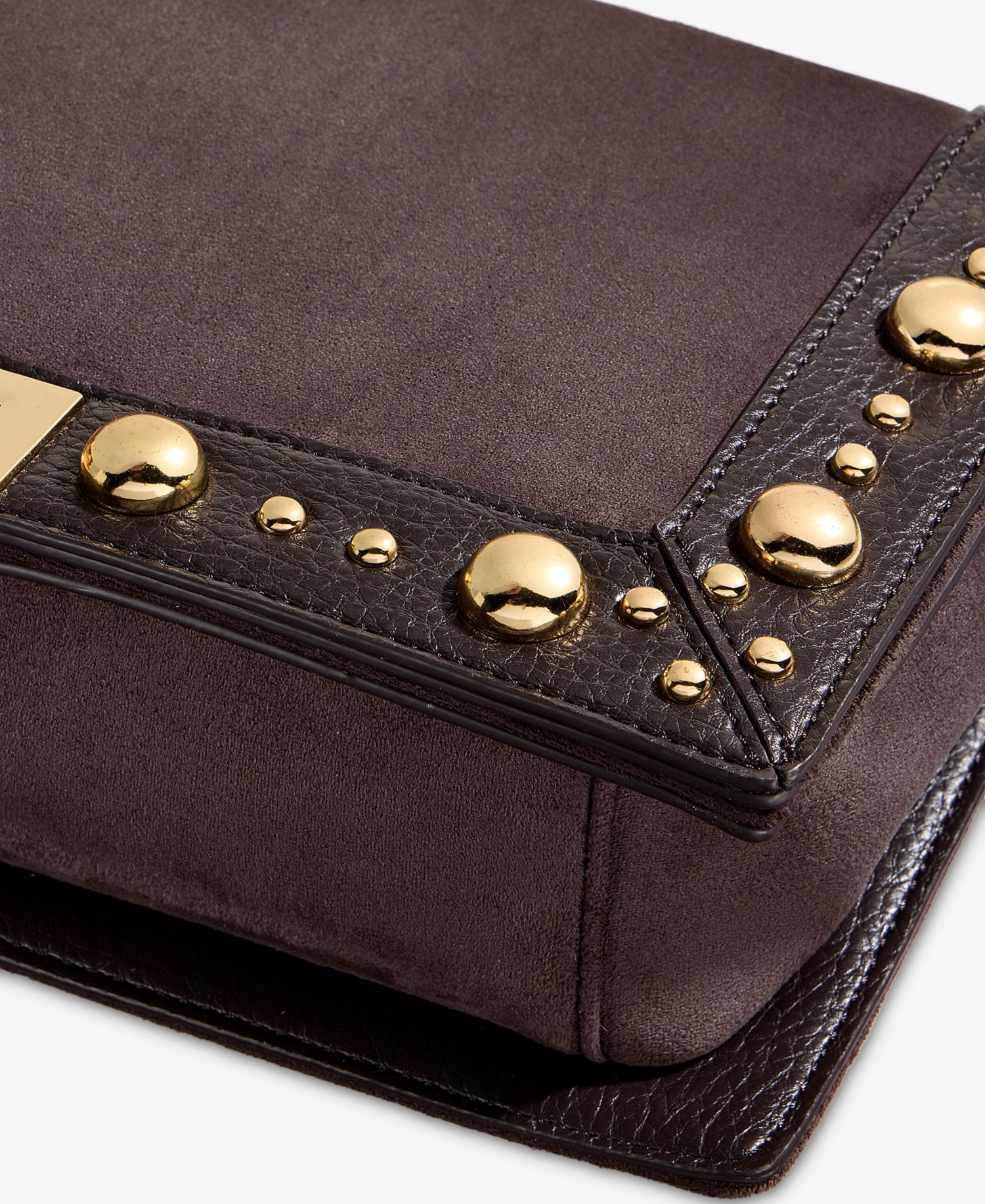I.N.C International Concepts Ajae Faux-Suede Stud Shoulder Bag