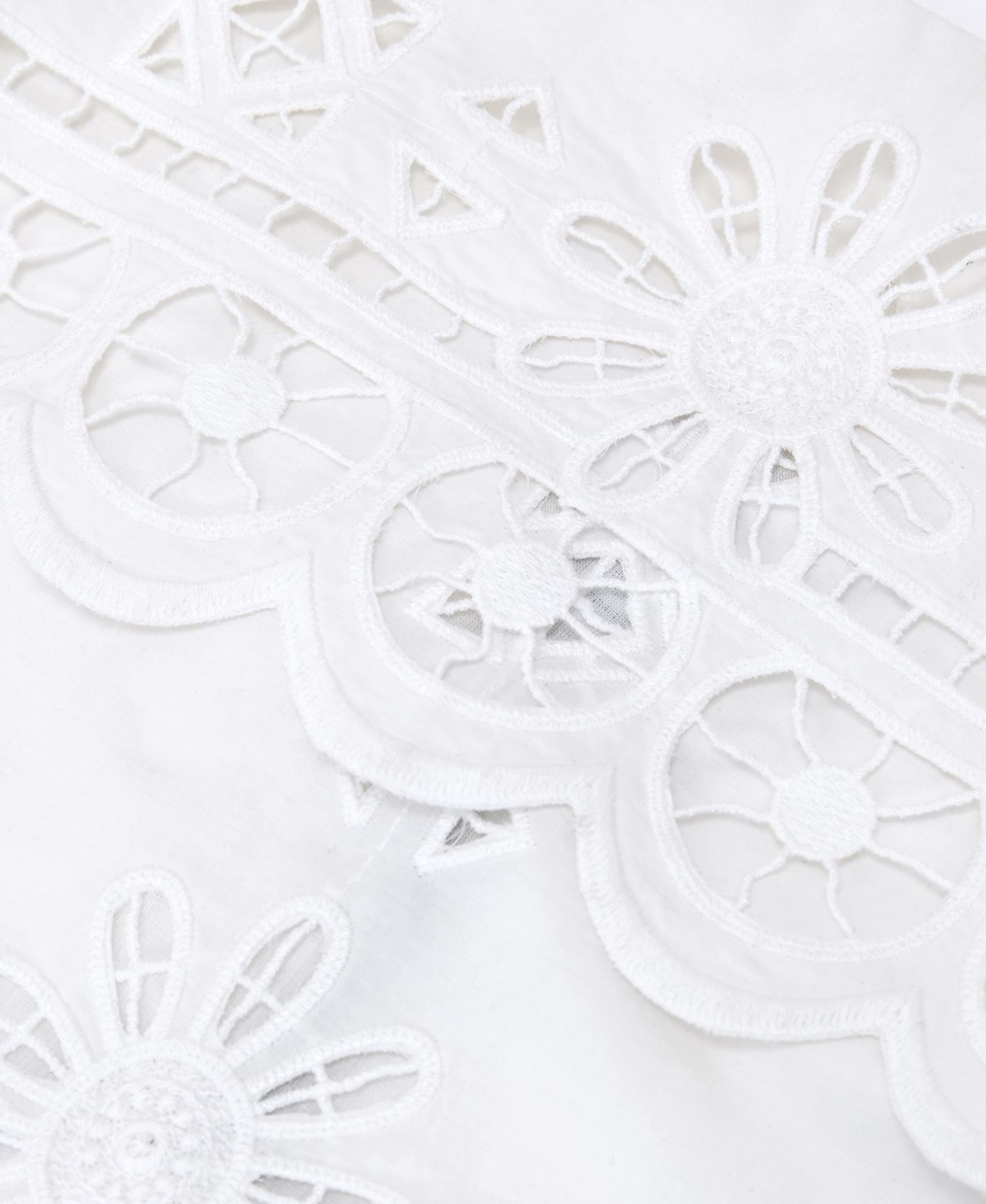 Women's Cotton Lace-Detail Mini Dress
