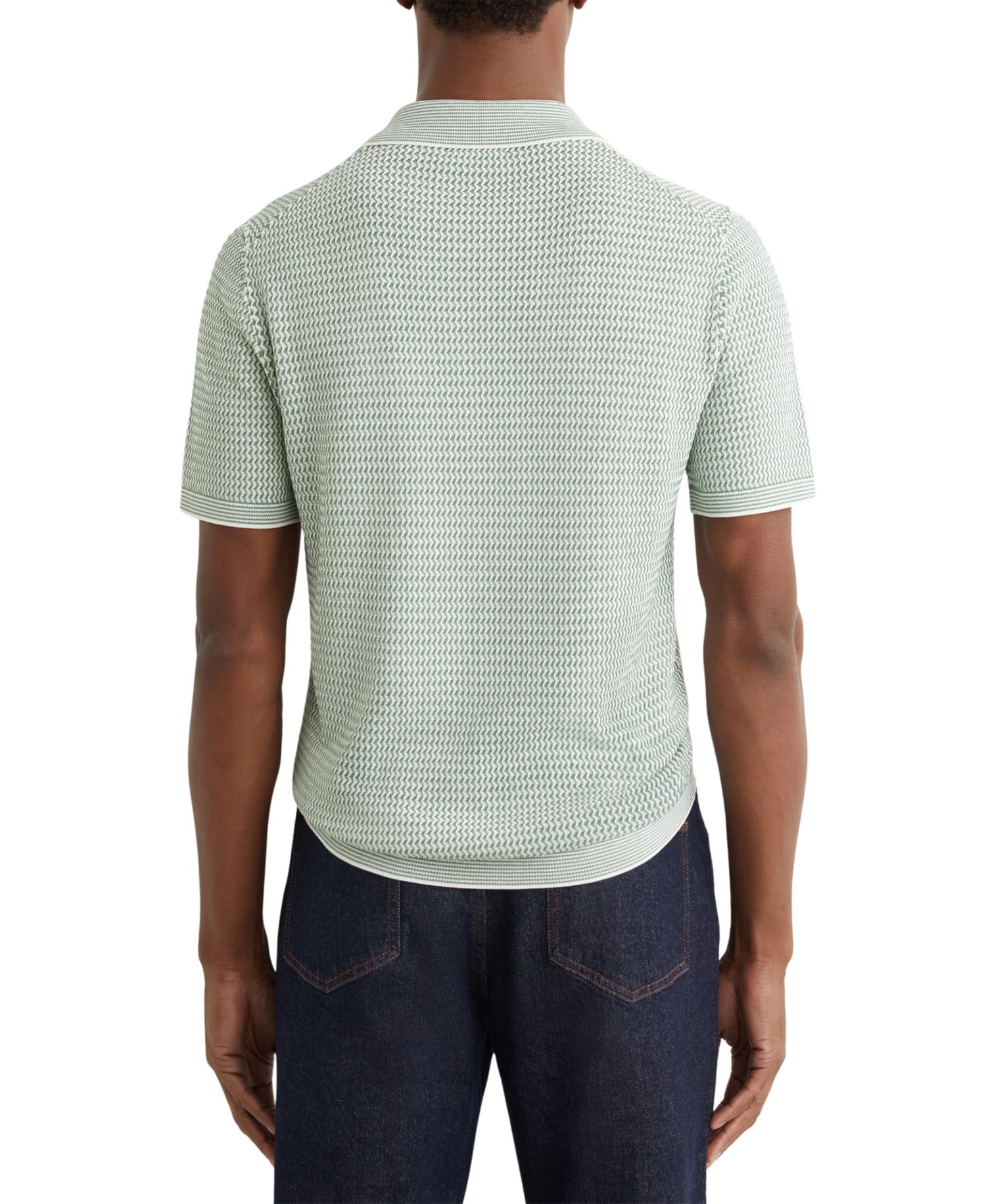 Men's Brink Half Zip Textured Polo Shirt