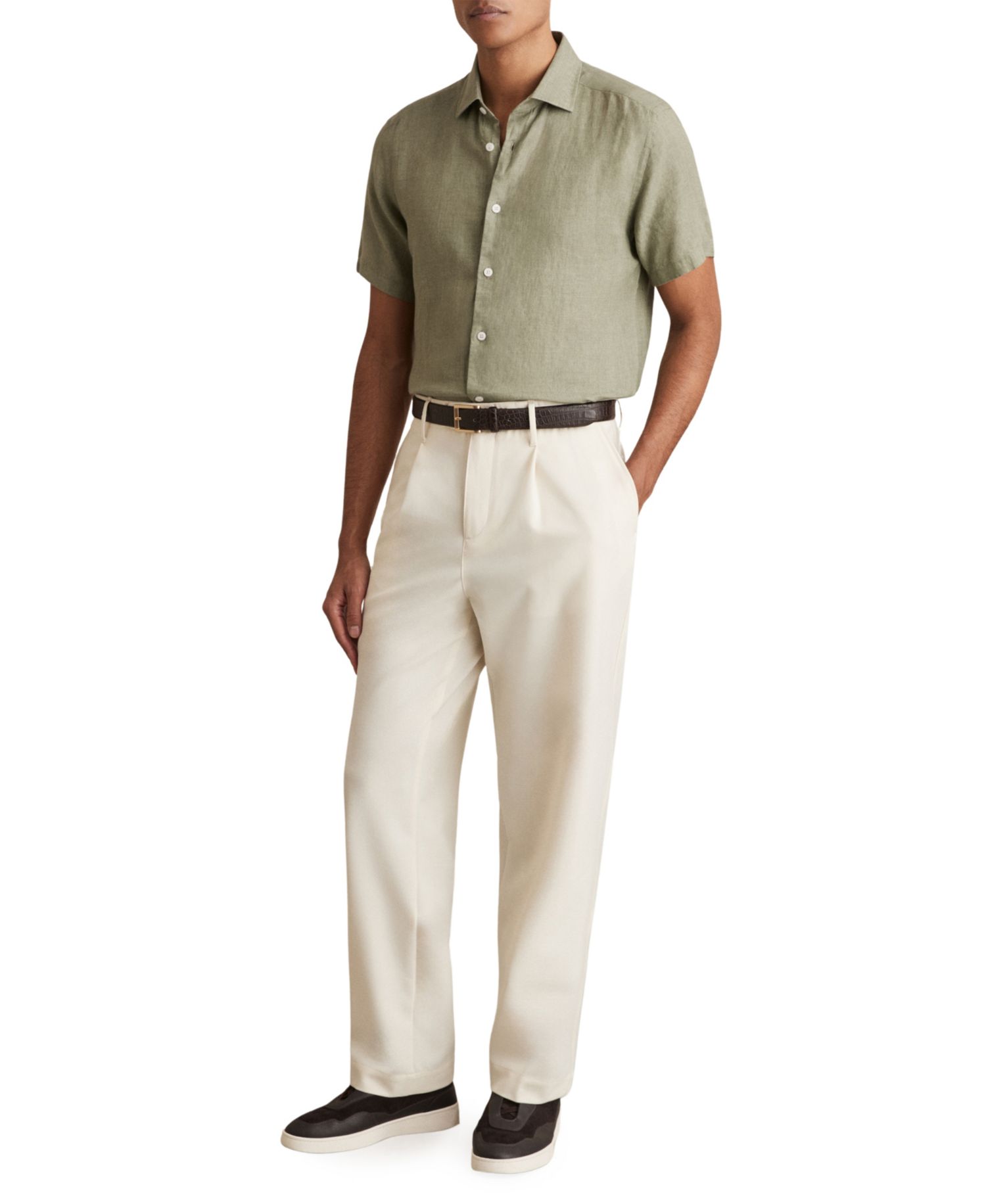 Men's Holiday Linen Shirt