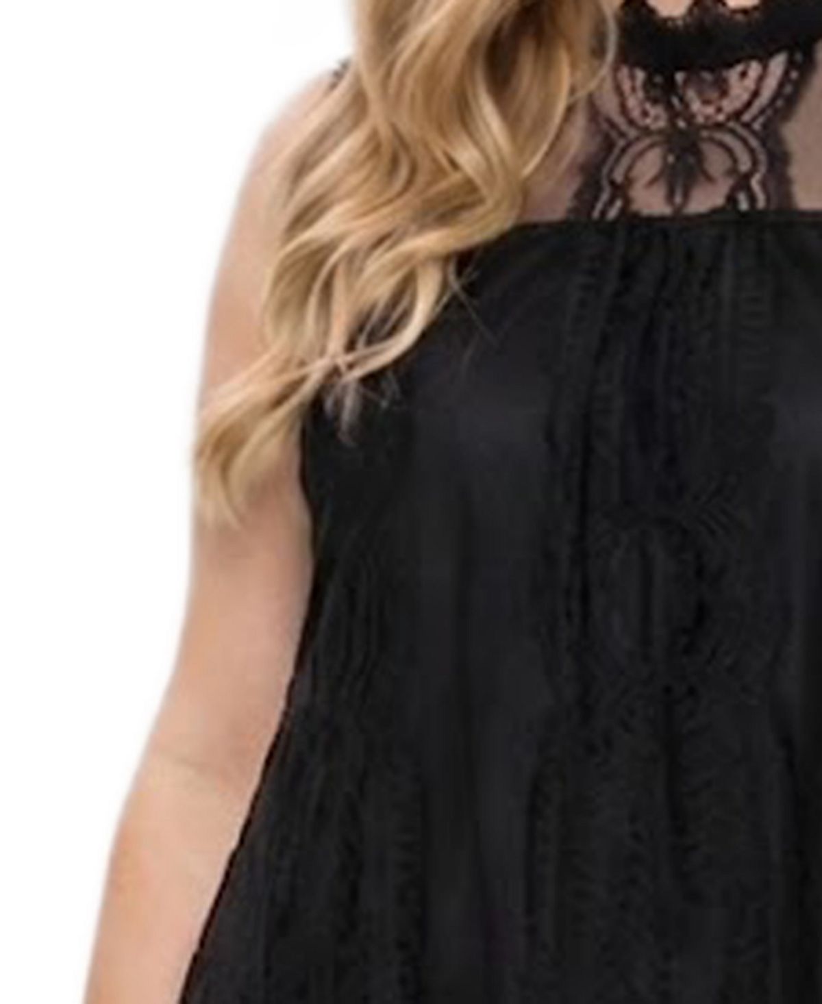 NY Collection Plus Size Sleeveless Lace Dress view 3 — MAYCSS fashion products