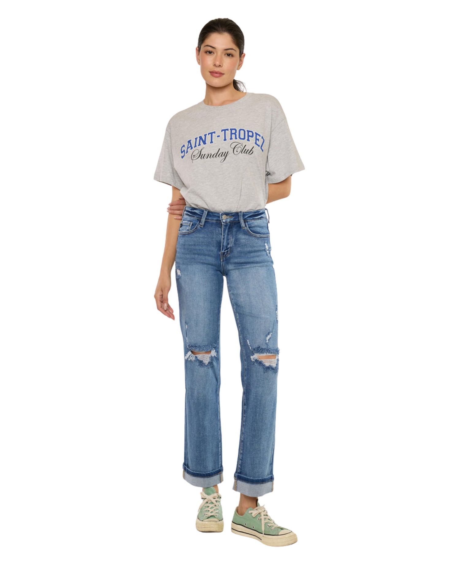 Women's Carrie Mid-Rise Straight Jeans