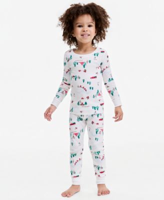 Toddler Holiday Village 12M-4T Snug-Fit Pajama Set
